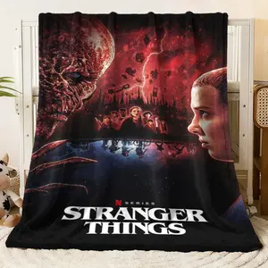 Stranger Things Inspired Soft Fleece Blanket