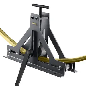 VEVOR 1-1/2 Tubing Rolling Bender Manual Square Rectangular Tube Bender 14 Gauge Roller Tubing Roller Flat Bar Bender For Mild Steel Cooper Aluminum