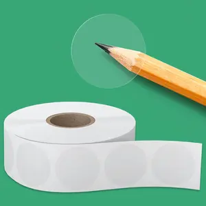 Clear Label Stickers - 1" Round Transparent Self Adhesive Stickers, 1000 count/Roll  Seal Wafer Labels for Envelopes, Packaging,  Boxes, and Small Business,