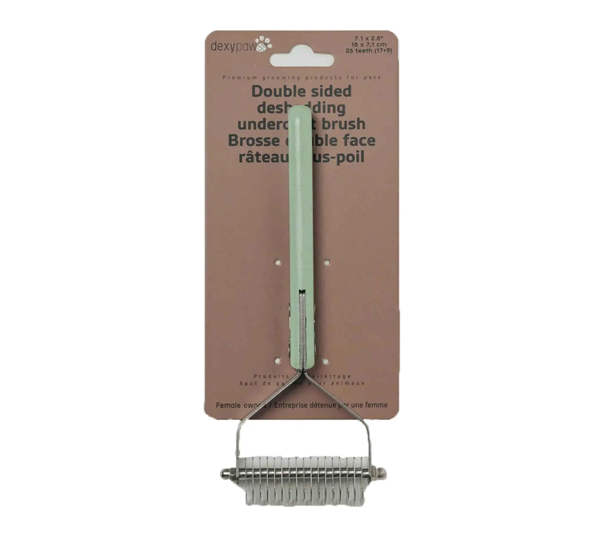 Dexypaws Pet Double-Sided Deshedding UndercoatBrush Dexypaws Pet Double-Sided Deshedding UndercoatBrush