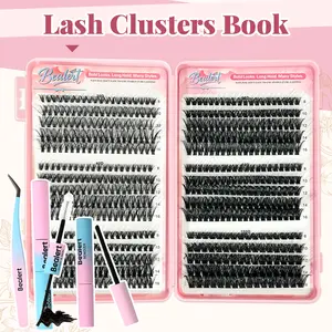 Lash Clusters Book 30D/40D/50D/60D/80D/100DExtensions Kit lash clusters kit Eyelash Extension Kit Eye Lashes, fairy lash clusters Extension Kit Lashes Clusters KitWispy Manga Lashes, Individual Lashes Eyelash Extension Lashes Halloween Makeup