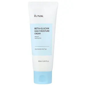 iUNIK Beta-Glucan Daily Moisture Cream, Dry & Sensitive Skin Type, 2.02 fl oz (60 ml)