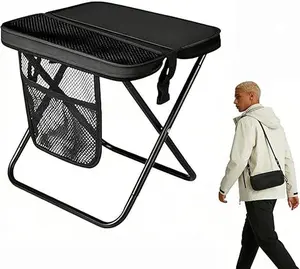 Outdoor folding chairs, folding camping chairs with storage bags, heavy-duty folding chairs, suitable for the beach, sandy poolside areas, travel, road trips,Camping Essentials