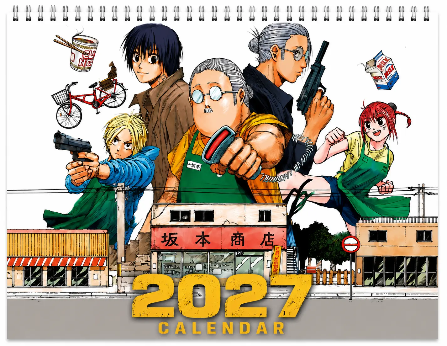 Sakamoto Days 2027 Calendar, Anime Inspired Wall Calendar, Room Decor, Gift for Fans