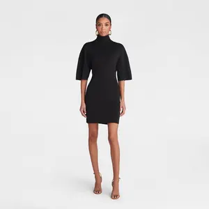 KBB by KAHLANA Women's Short Sleeve 'The Laceback Mini Dress'