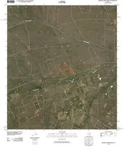 Mesteno Creek North Texas USGS Topographic Quadrangle Map, 2013, 1:24000