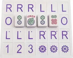 Mahjong Solo Practice Board - 3D Printed Solo Trainer with RLO Charleston Guide & 24 Slots - Training Aid for Learning 2026 New Card Pattern