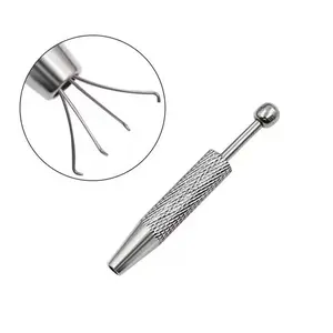 LUMRA Piercing Accessories 4-Prong Piercing Ball Holder Bead Holder Tool Jewelry Helper Travel-friendly Size