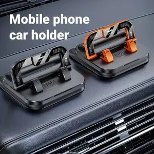 Car Phone Mount and Number Plate 2-In-1, Anti-Shake Dashboard Holder Universal Smartphone Holder for Universal Navigation, Multi-Functional Car Accessory, Car Phone Stand