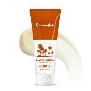 Sun-Free Tanning Lotion Aloe & Shea Sunless Glow Cream Gentle DHA Warm Glow · Sun-Free Dewy Bronze Uniform Warm Copper Color Formed Within 4-8 hours