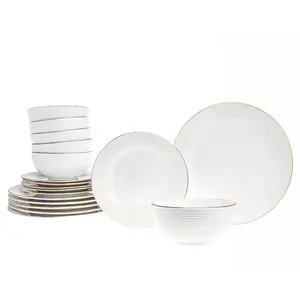Saba Gold Dinnerware, 18 Piece