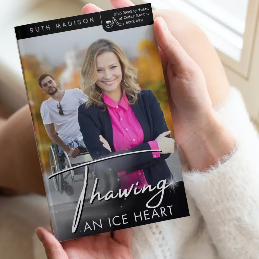 Thawing An Ice Heart - Signed Paperback - Ruth Madison - First Book In The Sled Hockey Series Of Cedar Harbor - Contemporary Romance, Small Town