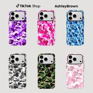 Ba pe Protective Camo Streetwear Magsafe  Phone Case, Suitable for iPhone 17/16/15/14/13/12/11 ProMax/Plus Impact Resistant Hard Case with ImpactDispersion Technology & Flexible Rubber LinerGlossy Finish UV Protected 2-Piece Design