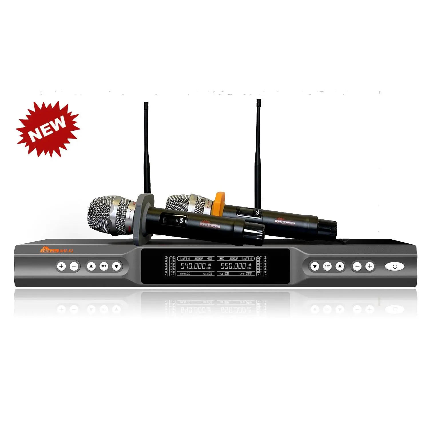 IDOlmain ASM35 | Home Karaoke System with 2000W Speakers, Dual High Quality Wireless Microphones, 3000W Full Function Power Amplifier, And Digital Mixer