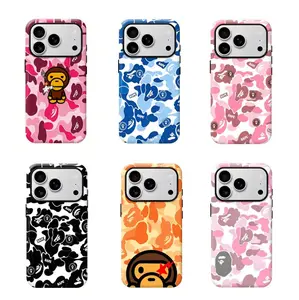 Bape Camo Tough Phone Case – Streetwear Shockproof Protective Cover for iPhone 17/16/15/14/13/12/11 Pro Max Plus, Perfect Gift for Streetwear Fans