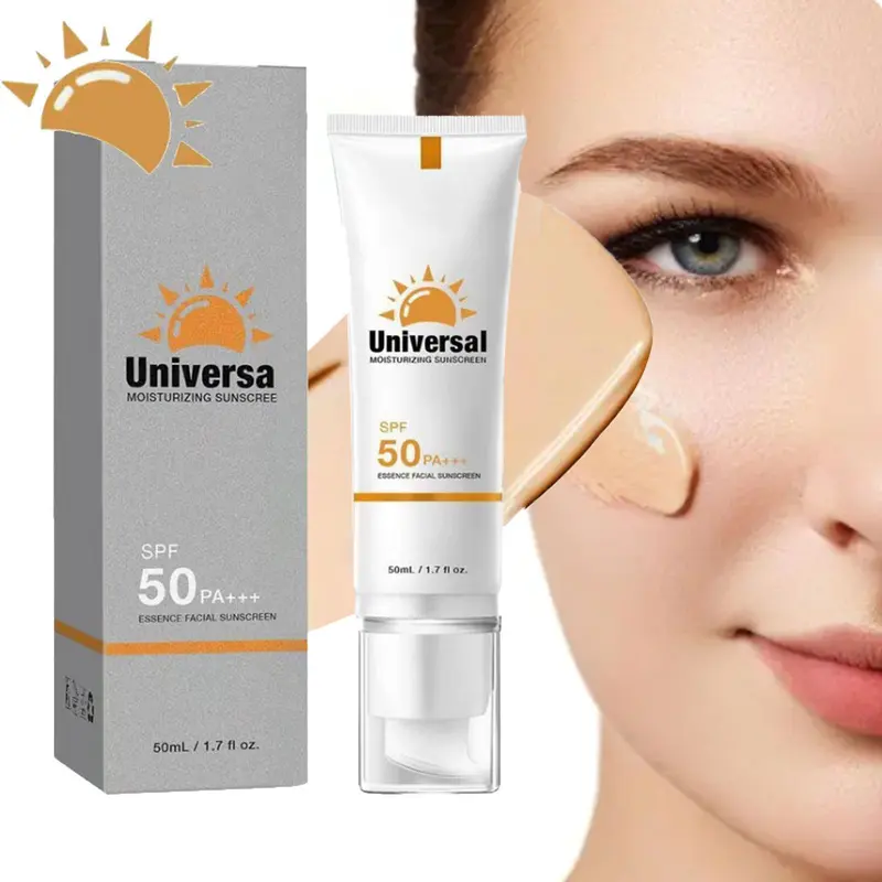 High SPF 50+ Organic Hypoallergenic Mild Tinted Moisturizer - Non-Toxic Physical Plant-Based Non-Aerosol Facial Sunscreen Lotion for Adults, Hydrating Daily Sun Care