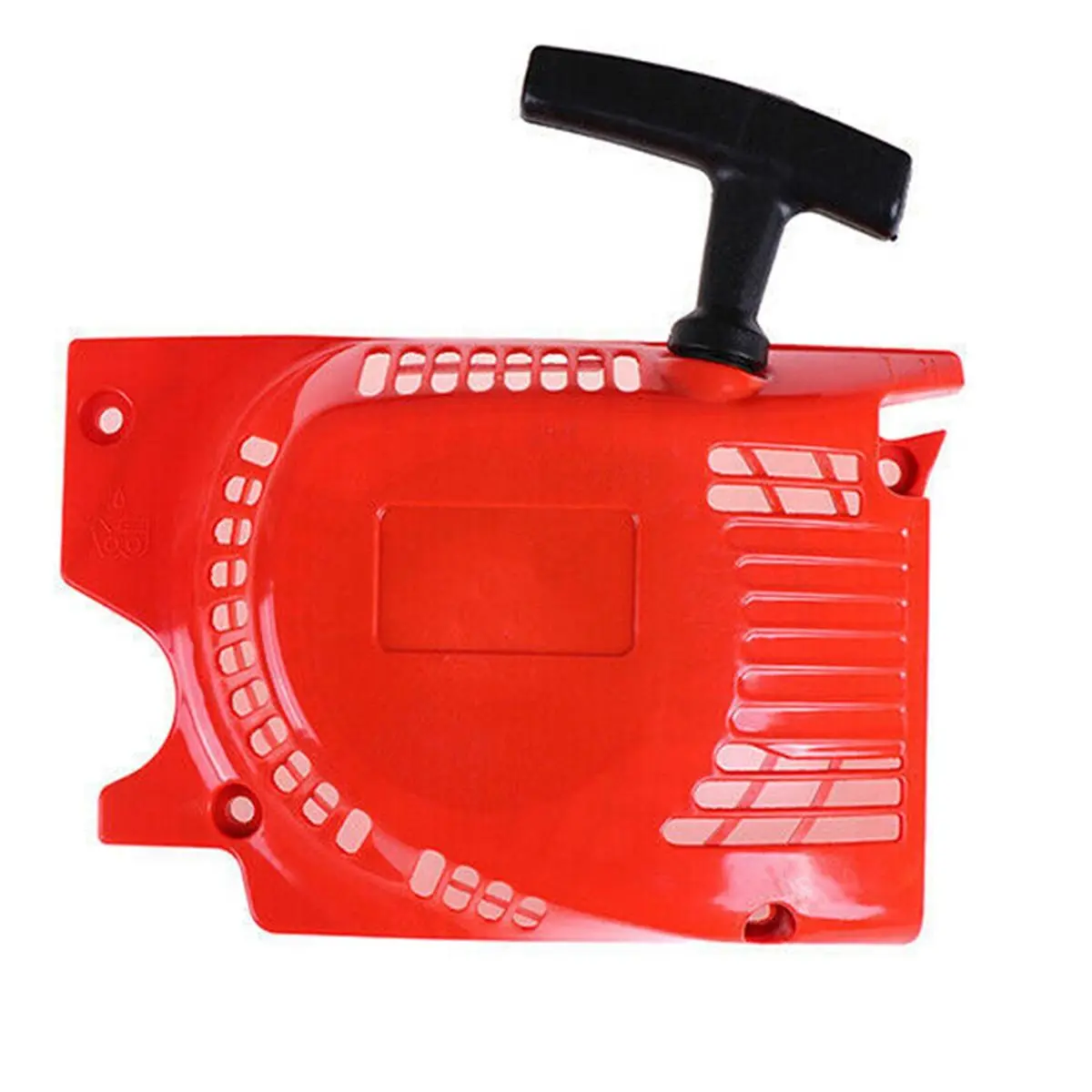 Pull Starter Assembly for 45cc 52cc 58cc Chainsaws and Brush Cutters, Universal Fit Red Plastic Replacement Part, Durable and Easy to Install