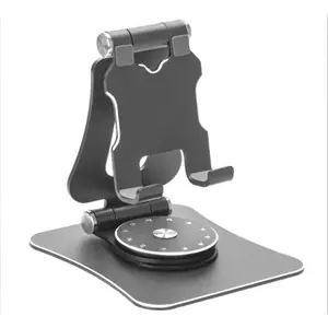 360°Rotate Metal Desk Mobile Phone Holder Stand for Phone  ,iphone, Adjustable Flexible Folding Lazy Desktop Live Mobile Phone Stand Mount Bracket