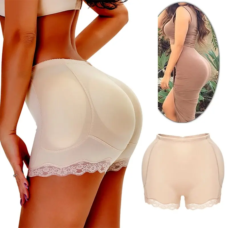 Butt Pads Butt Lifter Body Shaper Panty Hip and Butt Padded Shapewear Hip Pads Padded Underwear Boxer Shorts for Women