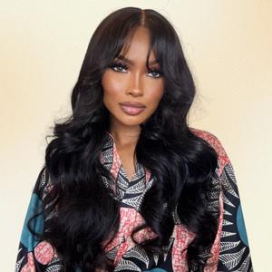 UNice Pre Everything Body Wave Wig with Drawstring Glueless 13x4 HD Lace Frontal Human Hair Wigs with Natural Hairline Easy Install Loose Wave Wig for Women