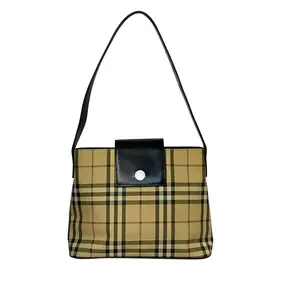Pre-owned BURBERRY Shoulder Bag Shoulder Bags classic check Purse Authentic with COA