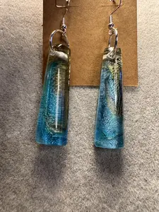 Rectangular Resin Earrings