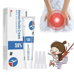 Gao 50% Inactive Ingredient Hemorrhoids Cream for Women & Men 20g Herbal Relief for Itching Burning Discomfort Pain Therapy Healthcare