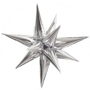 Silver Starburst Balloon
