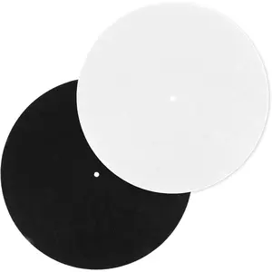 2 count Turntable Slipmat 12in Record Player Mat Anti-Slip & Anti-Static Felt Record-Pad  Turntable Platter Mats Felt Record Protective Mat for  Records Players Vinyl Records Pad Accessory