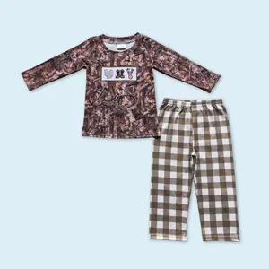 Camouflage hunting baby boy long sleeve clothes set