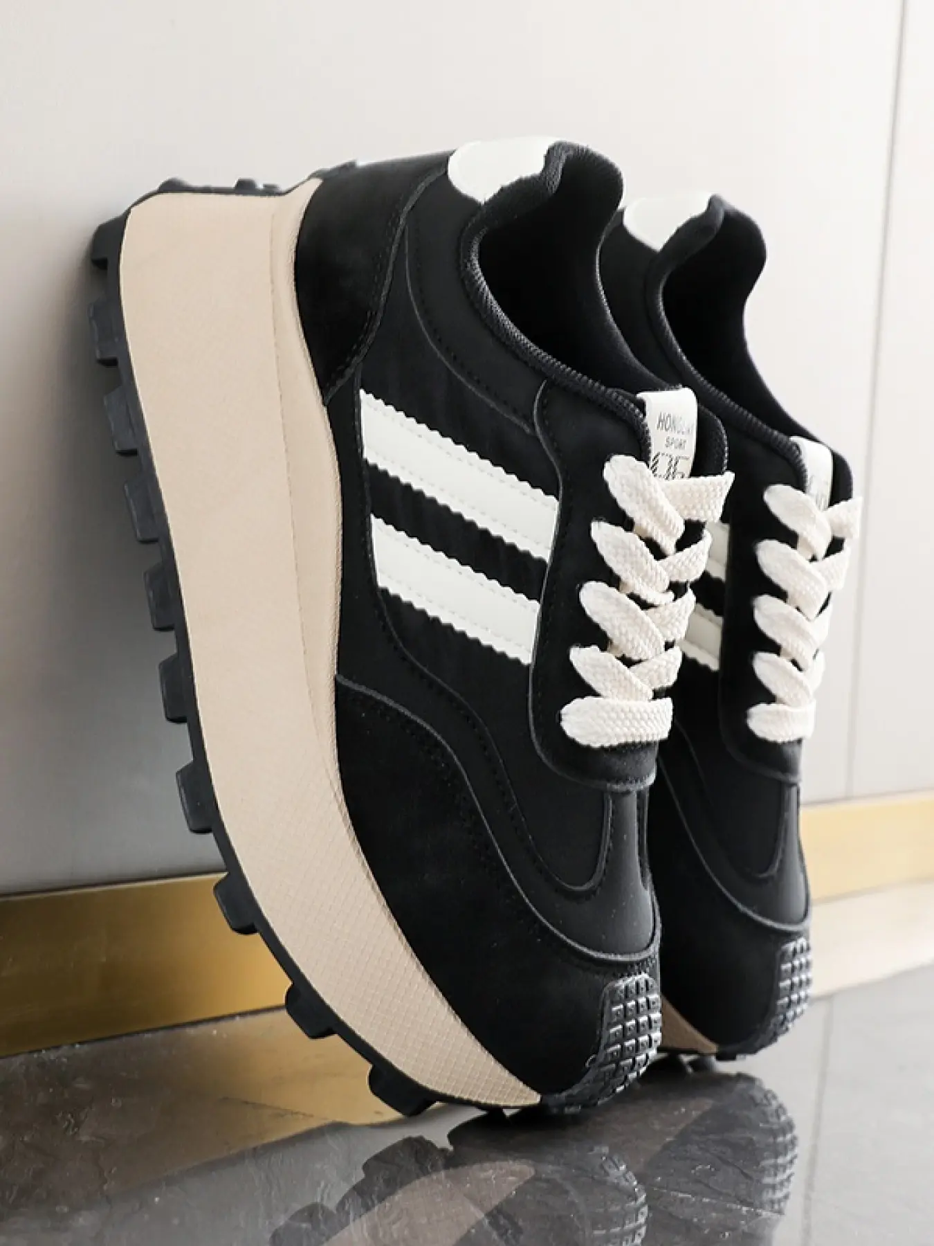 Women's Featherlight Platform Sneakers | Thick Sole Sneaker | Classic Athletic Shoes | Effortless Height Increase | Casual Sneaker | Thick Soled Sneakers