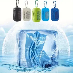 5pcs Cooling Towels (32"x12"), Microfiber Chilly Towels Soft Breathable Gym Ice Towel for Workout, Yoga, Sport, Silicone Set Travel Sweat Towels Fast Drying Lightweight Cooling Neck Wraps