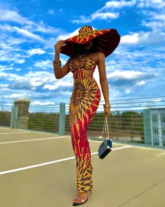 "AYO STAR" DRESS (STRETCHY AFRICAN PRINT)