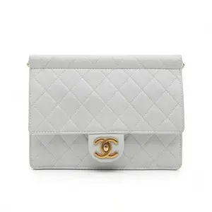 Pre-owned CHANEL Platinum CF Pearl Chain Bag 21*4*15cm th260311133