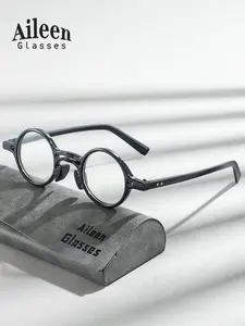 Unisex Simple Style Round Frame Eyeglasses, Trendy Casual Eyeglasses for Everyday Use, Fashion Accessories for Outdoor Activities, High Quality Eyeglasses