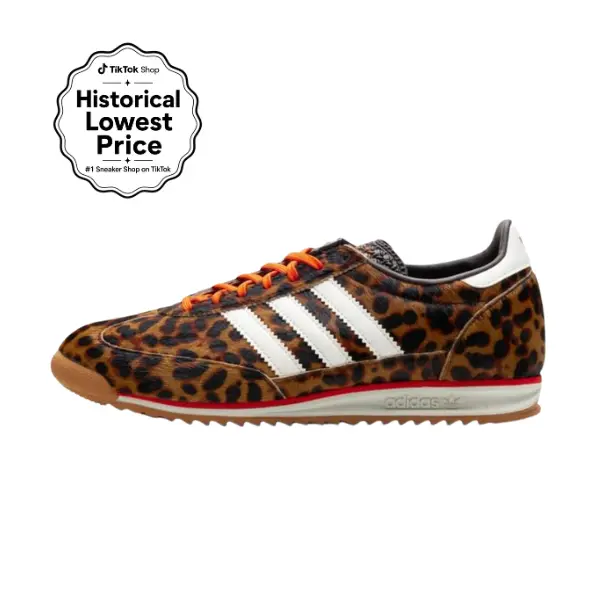 Adidas SL 72 OG Leopard Print Women's Trendy Daily Casual Fashion Footwear Walking Sneaker Trainer Girl, Classic Sneakers Style, Old School Sneakers
