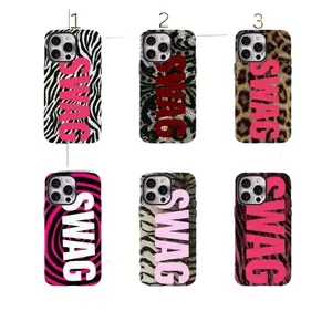 SWAG Hot Girl Leopard Print Zebra Print Lace Aesthetic Design Chic Wild Animal Pattern Y2K Glam Fashion Heavy Duty Shield For Apple iPhone 17 Pro Max 16 15 14 13 12 11.