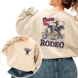 The Original Coors Cowboy Sweatshirt , Western Rodeo Sweatshirt, Coors Beer Western Sweatshirt