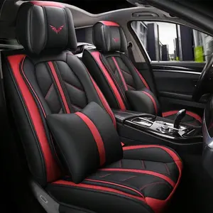 Luxury Leather Auto Seat Covers 5 Seat Full Set Universal For Toyota
