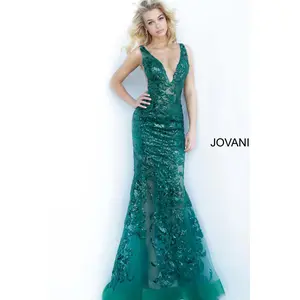 Plunging Neckline Prom Dress By Jovani -60283