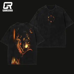 Retro Limited Vintage Firekeeper Dark Soul Unisex Oversize Washed Lightweight Cotton T-Shirt, Hoodies & Sweater Wash Gift For Game Fan, Game Merch