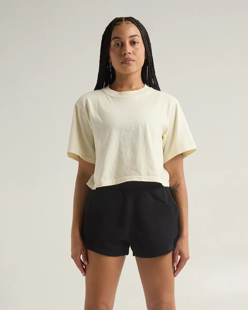 Women's Garment Dye Fleece Shorts