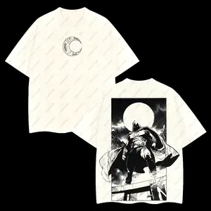 Superstyle Moon Knight Marc Spector "Shadow of the Moon" MCU Edition Double Printed Oversize Lightweight Acid Washed Tee TV Series Graphic Design Top Cotton Streetwear Comic Superheroes T-Shirt Clothes Menswear Womenswear