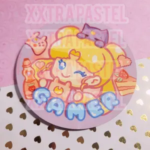 XXTRA PASTEL-Gamer Usagi PVC Surface Cork Back Coaster