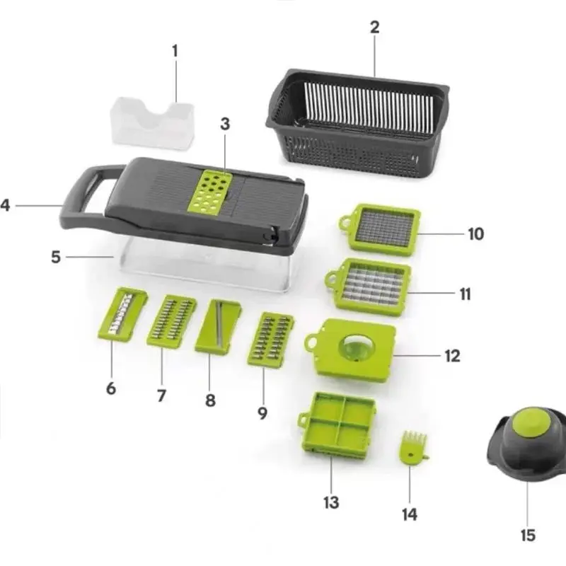 Wave Cut Vegetable Cutter — Decorative Ridged Food Slicer