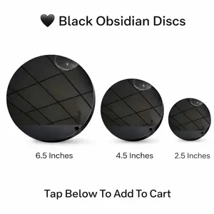 Shadow Gate Scrying Obsidian Divination Mirrors Temple Grade Noir Vault Collection 6-Inch Ritual Disc Natural Black Obsidian High-Polish Mirror Surface Protection Reflection Portal Energy Ritual Disc