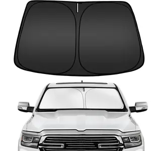 Windshield Sun Shade for  Ram 1500 2019-2025 2026, Custom Fit Foldable Front Window Sunshade Sun Visor Protector, Block UV Rays Keep Your  Cooler