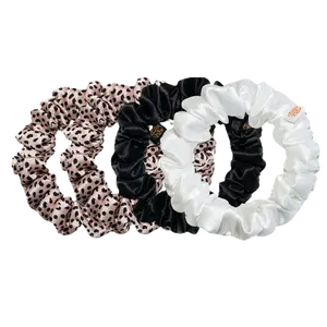 Basic B Midi Silk Scrunchies (4 pc)