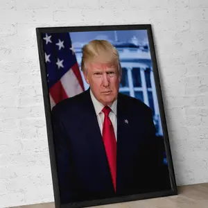 President Donald J. Trump Official Portrait Poster | Patriotic Political Wall Art |  Collector Print for Supporters  of President Trump, Home Decor, Wall Art, Unframed Poster