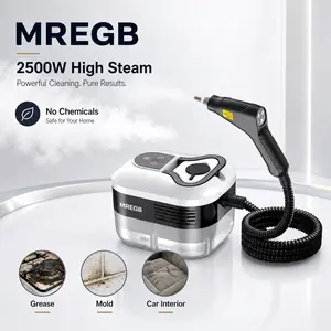 MREGB Handheld Steam Cleaner High-Temperature Pressurized Portable Steamer Fast Heat-Up Deep Cleaning Tool with Accessories for Car Detailing Kitchen Grease Bathroom Tile Floor Multi Surface Home Appliance Wash Equipment summervibes☀️